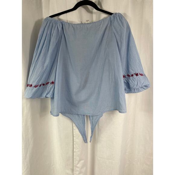 50% OFF BeachLunchLounge Top Off The Shoulder Embroidered - Picture 7 of 7